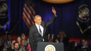 Barack Obama, POTUS, Farewell Address, Chicago, diverge, democracy, constitution, 2017, yes we can, hope 