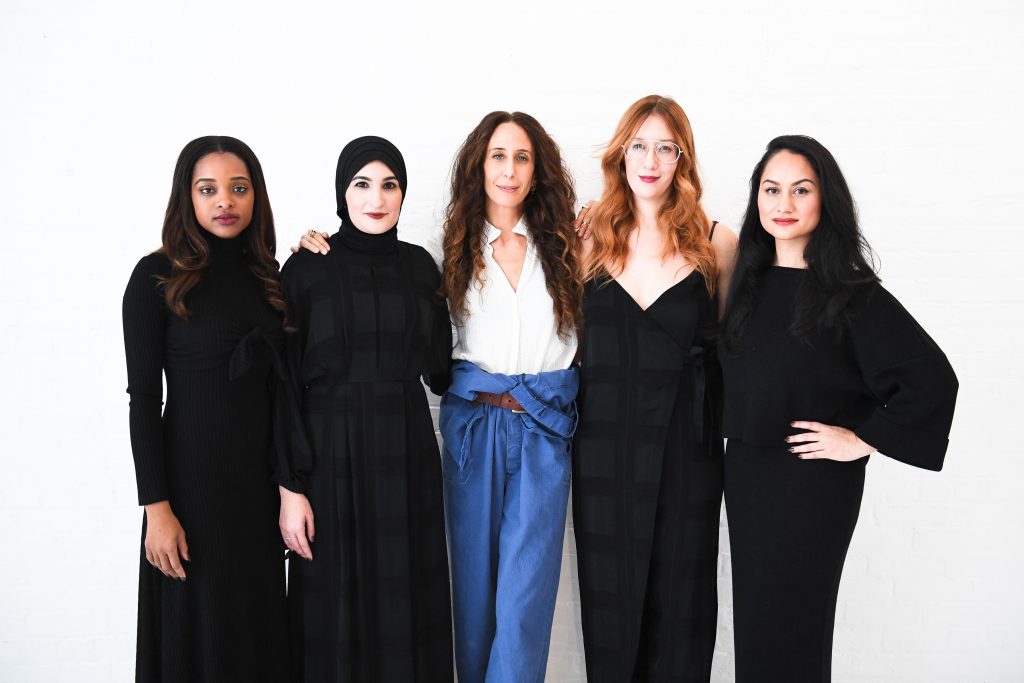 mara hoffman, new york fashion week, nyfw, lindasarsour, tamika mallory, carmen perez, bob bland, we stand for, hear our voice, 2017, unity, justice, diverge, divergenow, women's march on washington- national co-chairs
